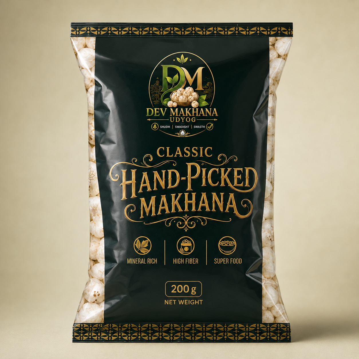 Classic Hand-Picked Makhana (200 g)
