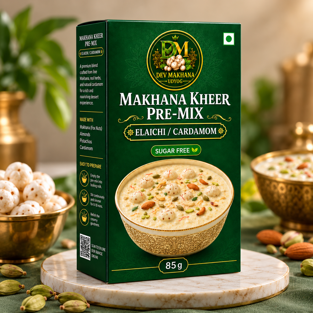 Makhana Kheer Pre-Mix Elaichi / Cardamom Sugar Free